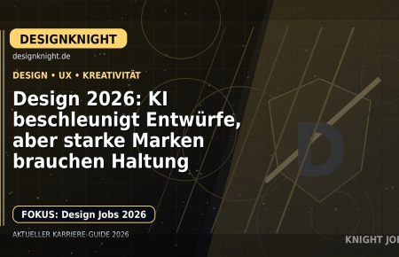 Design 2026: KI beschleunigt Entwürfe, aber starke Marken brauchen Haltung: Der Karriere-Guide für Design